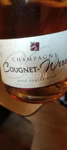 Champagne Cougnet-Weber Rosé Perles d'Or Icke årgångsbetecknad