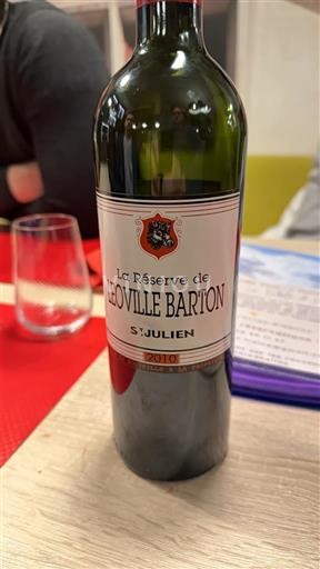 Bordeaux Saint-Julien Léoville Barton La Réserve de Léoville Barton 2010