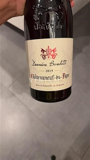 Rhônen laakso Châteauneuf-du-Pape Domaine Benedetti 2019