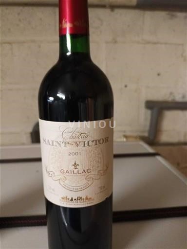 Sydväst Gaillac Château Saint-Victor 2001