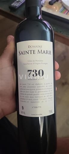 Provansa Côtes-de-Provence Domaine Sainte Marie 730 2019
