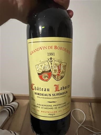 Burdeos Bordeaux superior Château Laborde 1991