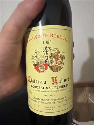 Burdeos Bordeaux superior Château Laborde 1995