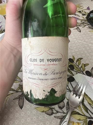 Borgogna Clos-de-vougeot Grand Cru La Maison du Bourgogne 1971