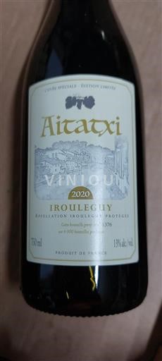 Sudoeste Irouléguy Alaxi Édition Limitée 2020