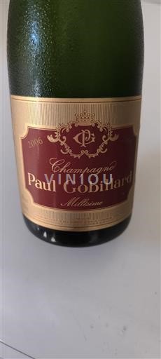 Champaña Champán Paul Gobillard Millésime 2006