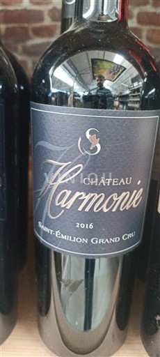Bordeaux Saint-Émilion Grand Cru Grand Cru Château Harmonie 2016