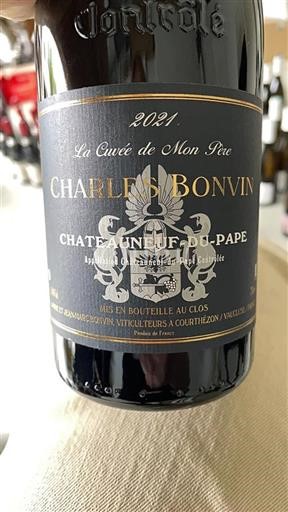 Vallée du Rhône Châteauneuf-du-pape Charles Bonvin La de Mon Père 2021