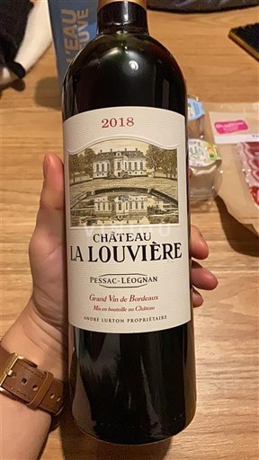 Bordeaux Pessac-Léognan grand vin de Bordeaux Château La Louvière 2018