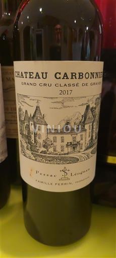 Bordeaux Pessac-Léognan grand cru classé Château Carbonnieux 2017