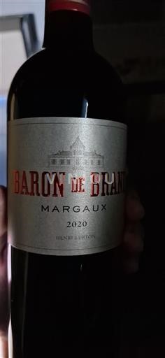 Bordeaux Margaux grand vin de Bordeaux Baron de Brane 2020