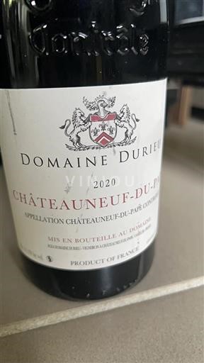Thung lũng Rhône Châteauneuf-du-pape Domaine Durieu 2020