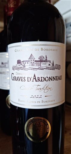 Bordeaux Blaye-Côtes-de-Bordeaux Domaine Des Graves Ardonneau Tradition 2022
