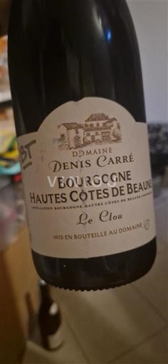 Bourgogne Domaine Denis Carré Le Clou Non Millésimé
