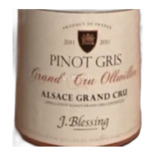Alsasko Rulandské šedé Grand Cru Blessing Grand Cru Ollwiller 2011