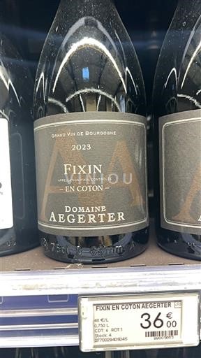 Burgundi Fixin Domaine Aegerter En Coton 2023