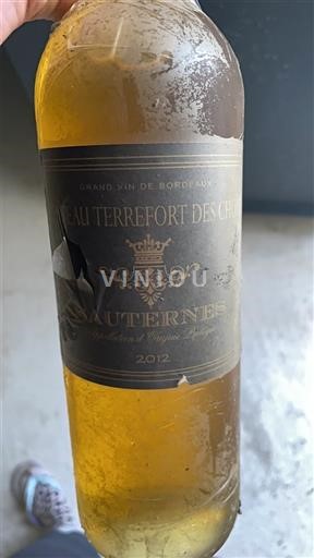 Bordeaux Sauternes Château Terrefort des Chons 2012