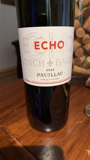 Bordeaux Pauillac Lynch-Bages Echo 2022