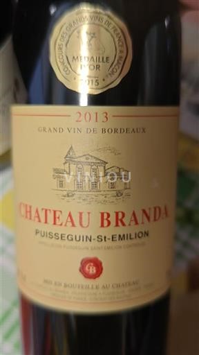 Bordéus Puisseguin-saint-émilion Château Branda 2013