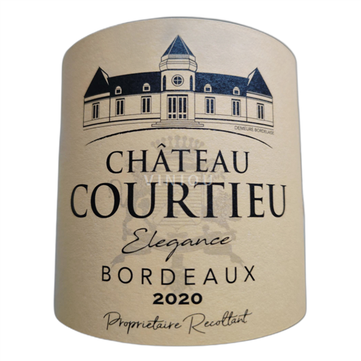Vin Rouge sec Élégance Château Courtieu 2020 France Bordeaux AOC