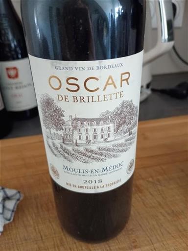 Burdeos Moulis-en-Médoc Oscar de Brillette 2018