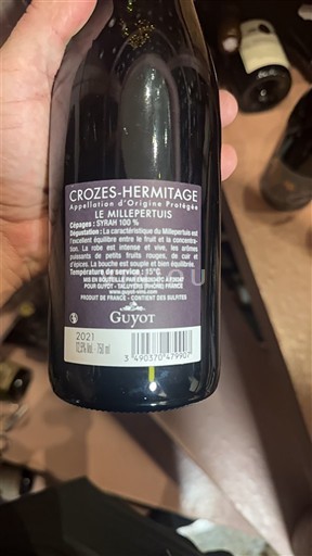 Rhône Valley Crozes-Hermitage Guyot Le Millepertuis 2021