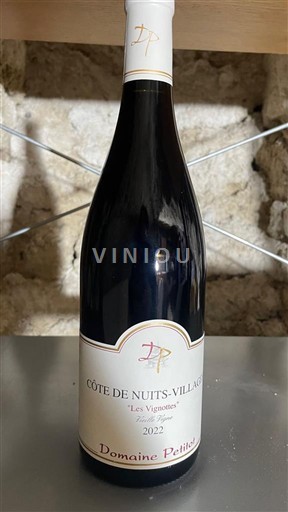 Bourgogne Côte de nuits villages Grand Cru Domaine Petitot Les Vignottes 2022