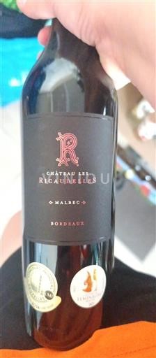 Burdeos Bordeaux Château Les Ricaudelles Malbec Sin añada