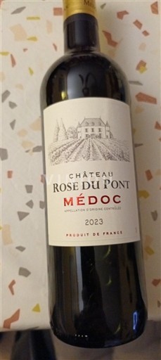 Bordeaux Médoc Château Rose du Pont 2023