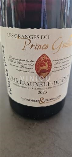 Rhônen laakso Châteauneuf-du-Pape Vignobles & Compagnie Les Granges du Prince 2023