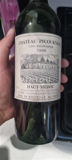 Bordeaux Haut-Médoc Cru Bourgeois Château Picourneau 1986