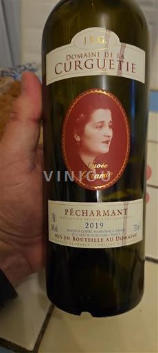 Sydväst Pécharmant Domaine La Curgueitie Geramie 2019