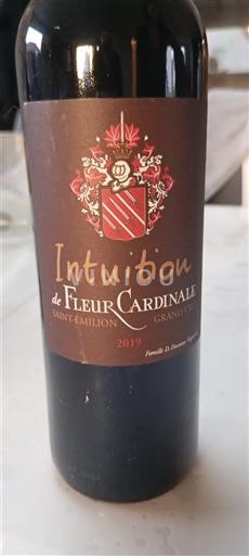 Bordeaux Saint-Émilion Grand Cru Fleur Cardinale Intuition 2019