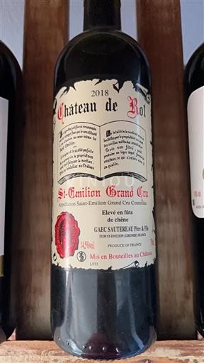 Bordeaux Saint-Émilion Grand Cru Grand Cru Château Rol 2018