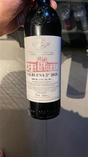 Castilien og León Ribera del Duero Vega Sicilia Valbuena 5° 2018