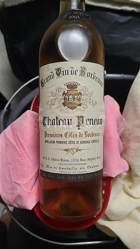 Burdeos Primeras Colinas de Burdeos Château Peneau 2003