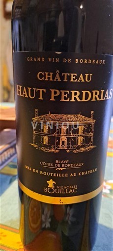 Бордо Блай-Кот-де-Бордо Château Haut Perdrias 2019
