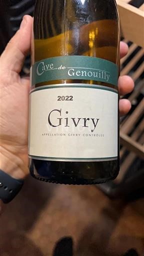 Burgundi Givry Cave de Genouilly 2022