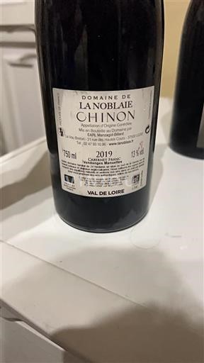 Loiredalen Chinon Domaine La Noblaie 2019