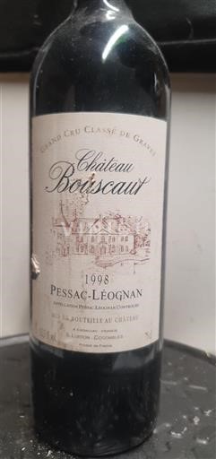 Burdeos Pessac-Léognan Grand Cru Château Bouscaut 1998