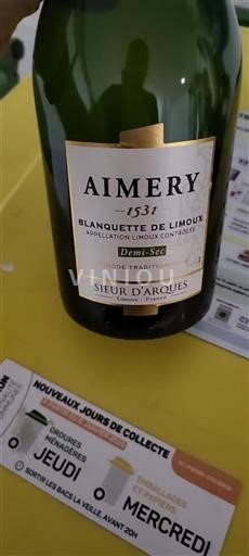 Languedoc Blanquette de Limoux Sieur Arques Aimery 1531 Sin añada