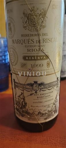 La Rioja Rioja Marqués de Riscal Reserva 1999
