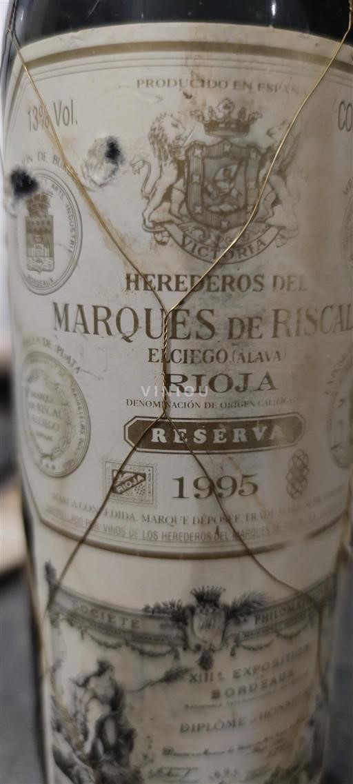 La Rioja Rioja Marqués de Riscal Reserva 1995