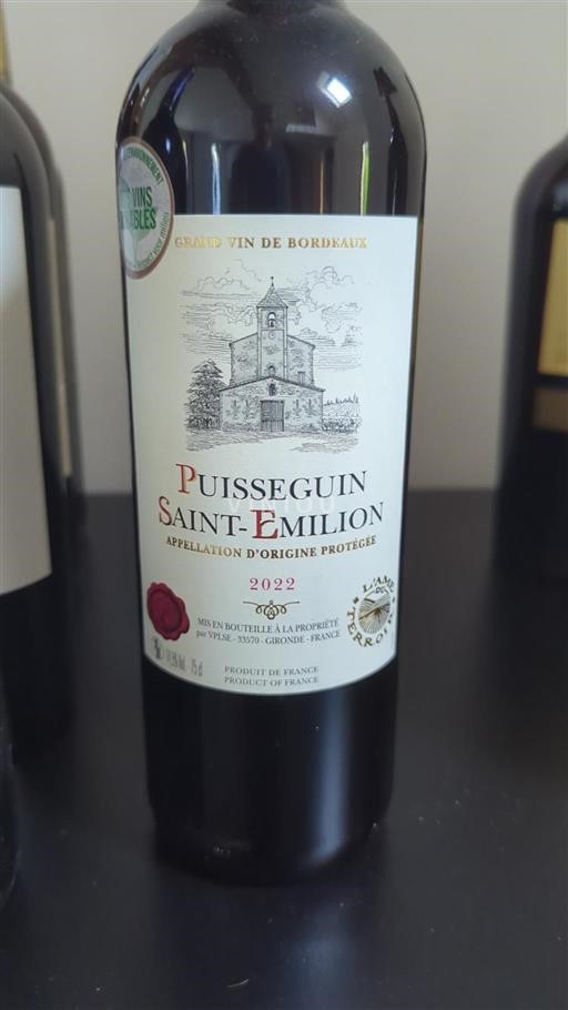 Bordeaux Puisseguin-saint-émilion Puisseguin Saintemilion 2022