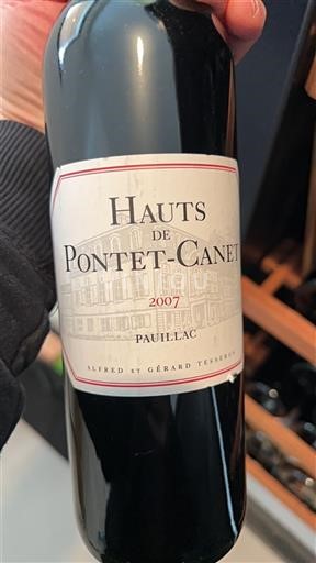 Bordeaux Pauillac Pontet-Canet Hauts de Pontet-Canet 2007