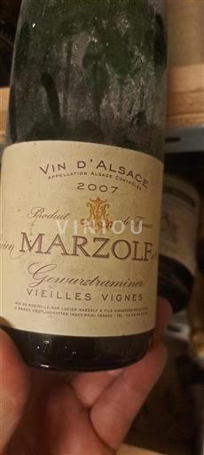 Alsace Grand Cru Lucien Marzolf Gewurztraminer Vieilles Vignes 2007