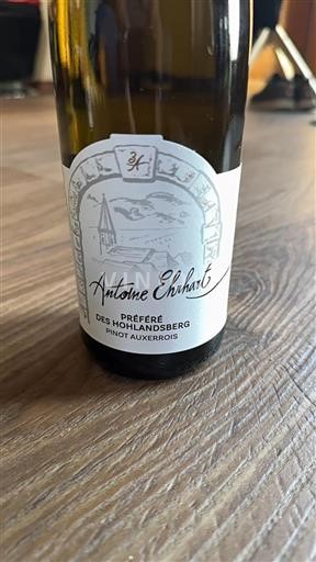 Alsace Antoine Ehrhart Préféré des Hohlandsberg Pinot Auxerrois 2023