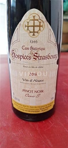Alsace Pinot noir Cave Historique des Hospices de Strasbourg S 2016