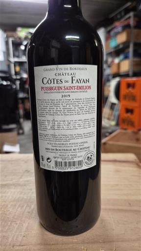 Bordeaux Puisseguin-saint-émilion Château Côtes du Fayan 2019