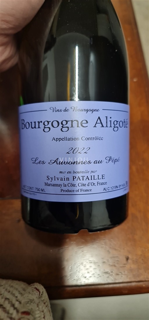 Borgoña Borgoña-Aligoté Sylvain Pataille Les Auvonnes au Pépé 2022